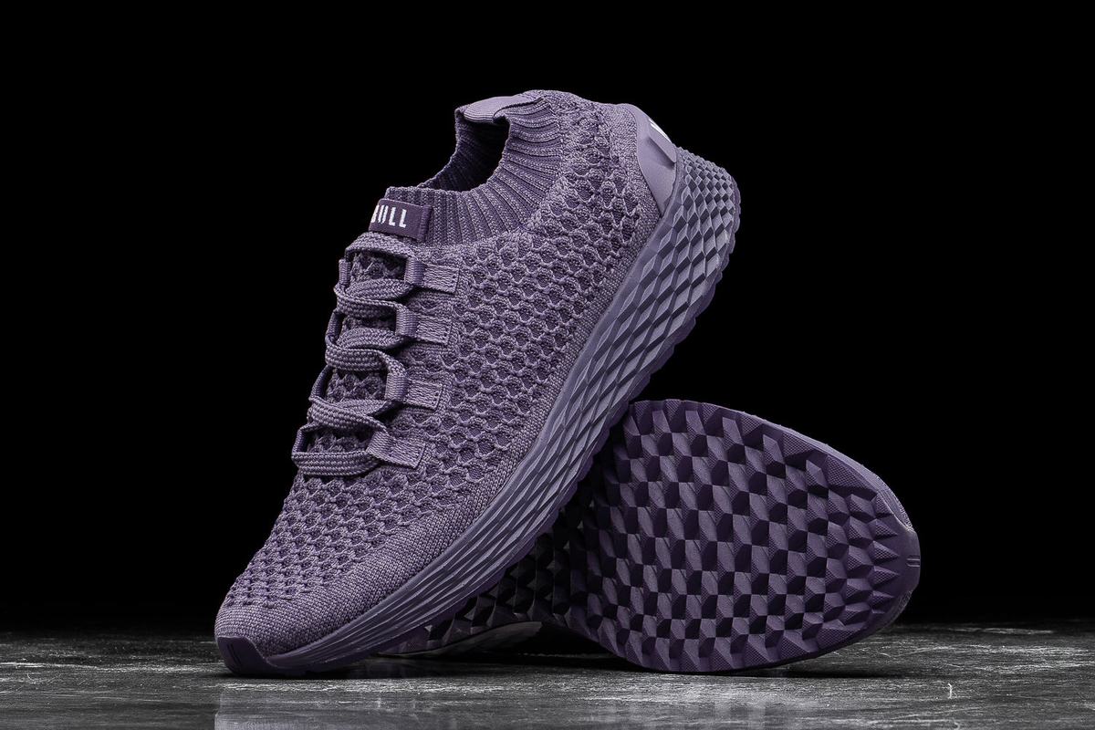 Nobull Knit Runner Women's Running Shoes Purple | Australia (ZO7492)